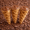 Chocolate OREO  Filled Cones