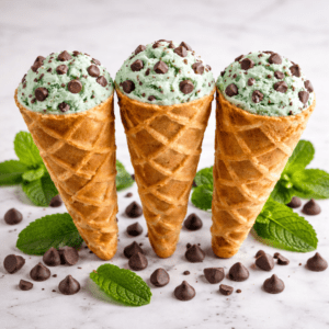Canacopia Kush mint chocolate filled cone